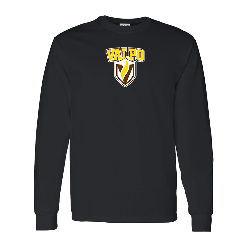 Men's Valparaiso Crusaders Gildan Heavy Cotton Long Sleeve T-Shirt